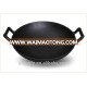 TRIONFO two ears cast iron Chinese wok wholesale